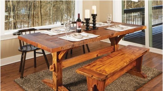 rustic tables