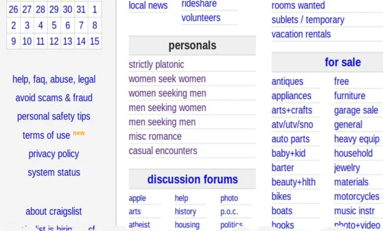 20 Craigslist personal alternative websites online