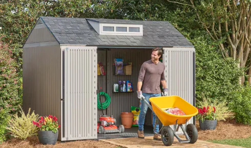 vinyl outdoor shed
