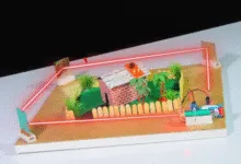 laser light security system